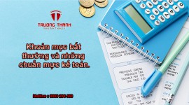 Khoản mục bất thường và những chuẩn mực kế toán.