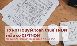 Tờ khai quyết toán thuế TNDN mẫu 03/TNDN