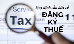 Quy định cần biết về đăng ký thuế