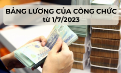 Bảng lương của công chức từ ngày 1/7/2023