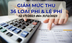 Giảm mức thu 36 khoản phí, lệ phí từ 1/7/2023