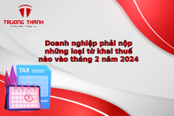 Doanh nghiệp phải nộp những loại tờ khai thuế nào vào tháng 2 năm 2024
