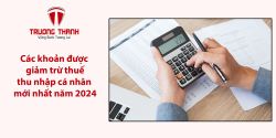 Các khoản được giảm trừ thuế thu nhập cá nhân mới nhất năm 2024