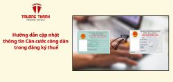 Hướng dẫn cập nhật thông tin Căn cước công dân trong đăng ký thuế