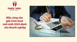 Mẫu công văn giải trình thuế mới nhất 2024 dành cho doanh nghiệp