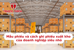 Mẫu phiếu và cách ghi phiếu xuất kho của doanh nghiệp siêu nhỏ