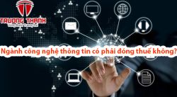 Ngành công nghệ thông tin có phải đóng thuế không?