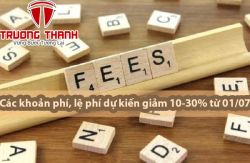 Các khoản phí, lệ phí dự kiến giảm 10-30% từ 01/07/2024