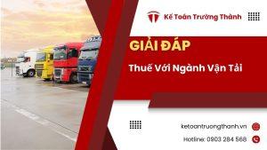 Thuế Với Ngành Vận Tải