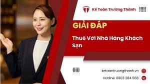Thuế Với Nhà Hàng Khách Sạn