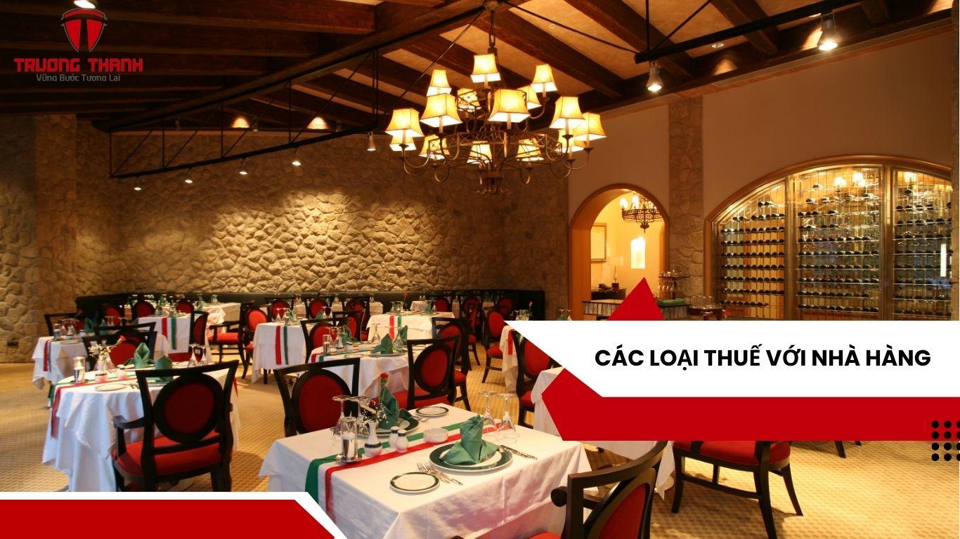 Thuế Với Nhà Hàng Khách Sạn