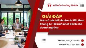 Mẫu sổ các tài khoản chi tiết theo Thông tư 133 mới nhất dành cho doanh nghiệp