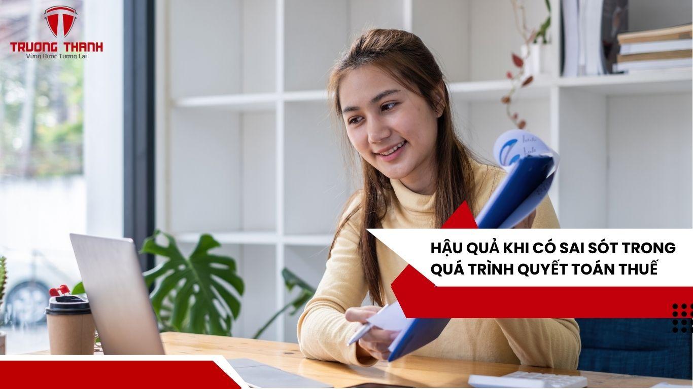 Những Sai Sót Thường Gặp Khi Quyết Toán Thuế Ở Công Ty Dịch Vụ
