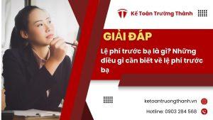 Lệ Phí Trước Bạ Là Gì? Những Điều Gì Cần Biết Về Lệ Phí Trước Bạ