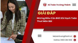 Những Lưu Ý Về Thuế Tndn